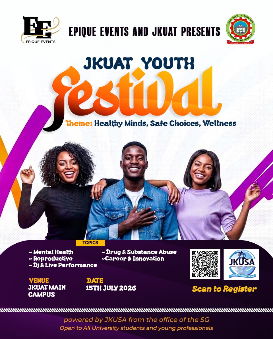 Event banner for JKUAT Youth Festival