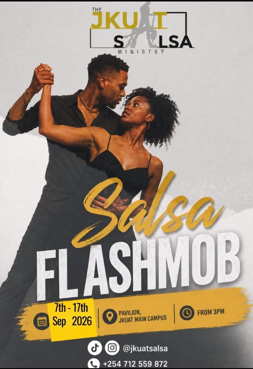 Event banner for The JKUAT Salsa Flashmob