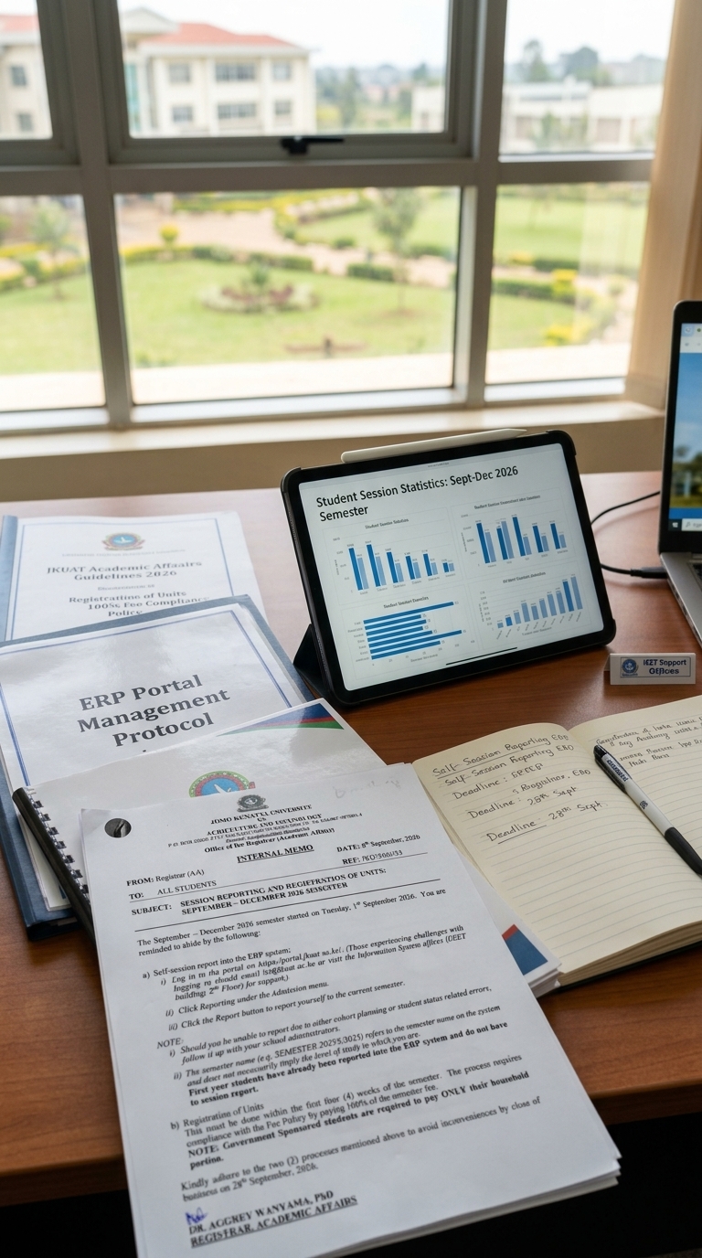 Important Notice: Guide to Session Reporting & Unit Registration for September – December 2026 Semester